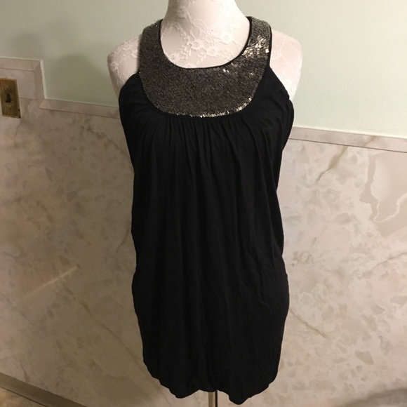Guess Tops - Guess Beaded Collared Bubble Tunic Top S ❤️